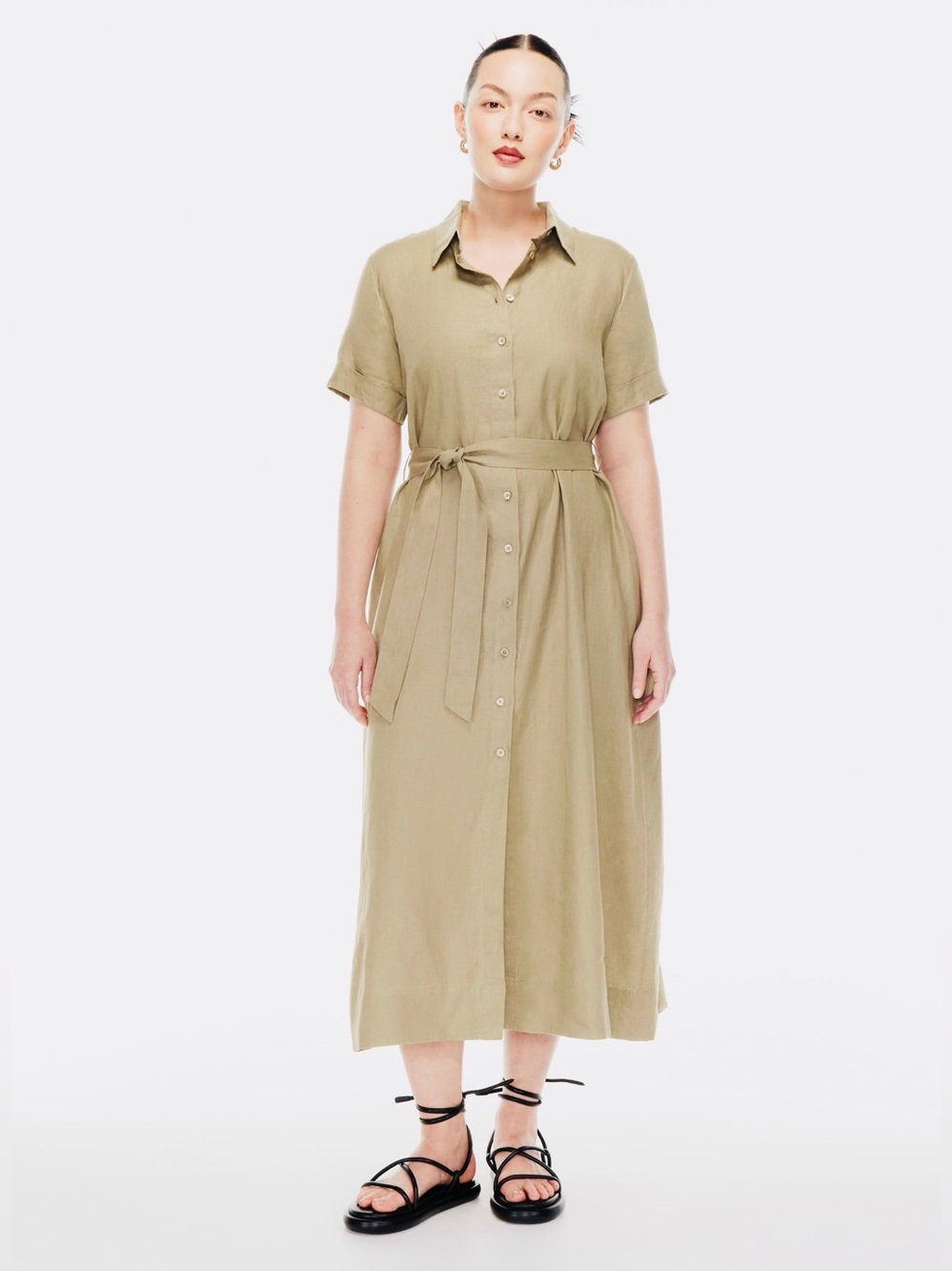 Aritzia Wilfred Eleta Linen Dress